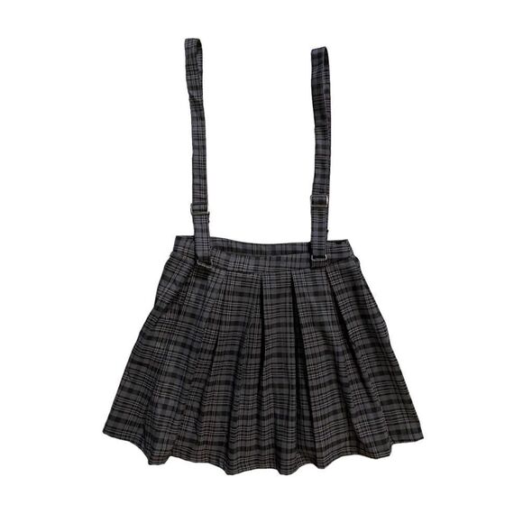 Hot Topic Plaid Pleated Mini Skirt & Suspenders NWT | Size S - Picture 2 of 3